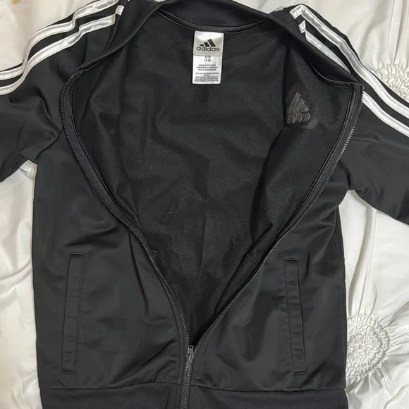 Adidas Black Jacket with White Accents - Picture 4 of 4
